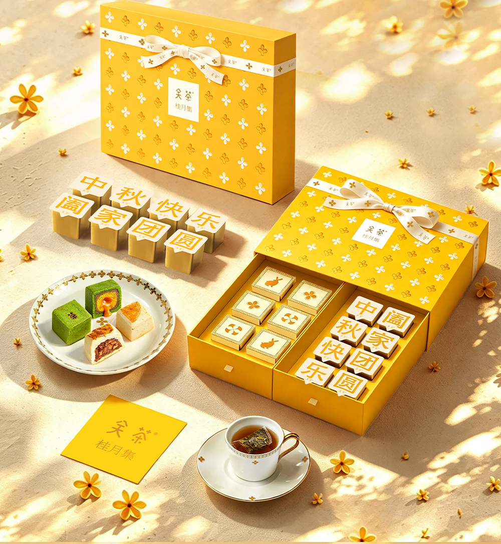 关茶®桂月集 · 月盈（茶立方·桂月烧·桂花茶） 详情页 03